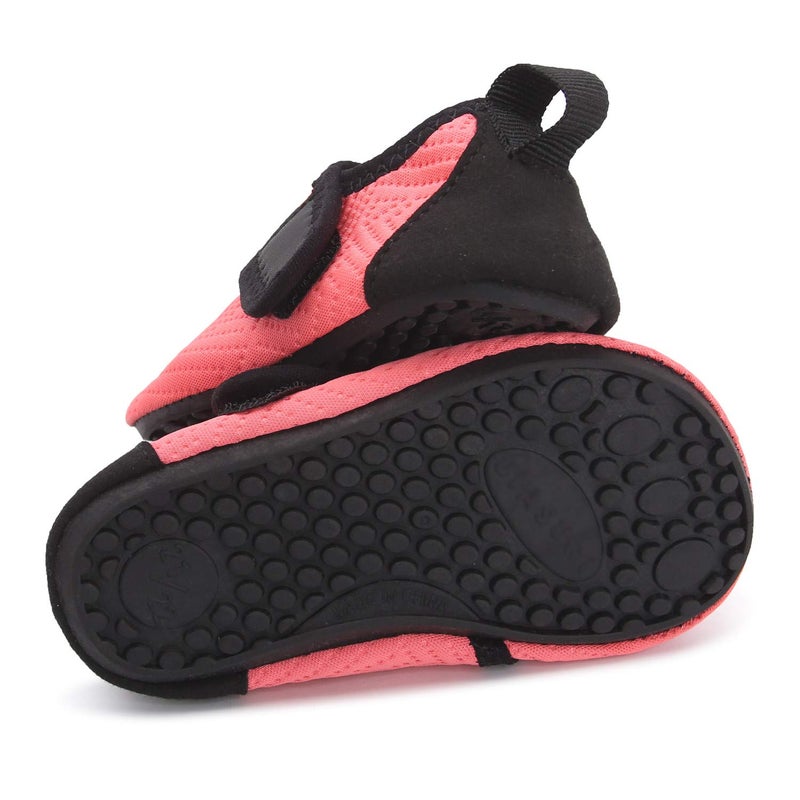 BARERUN Baby Water Shoes Barefoot Skin Aqua Sock Swim Shoes for Beach Swim Pool Orange 12-18 Months Infant - Image 4